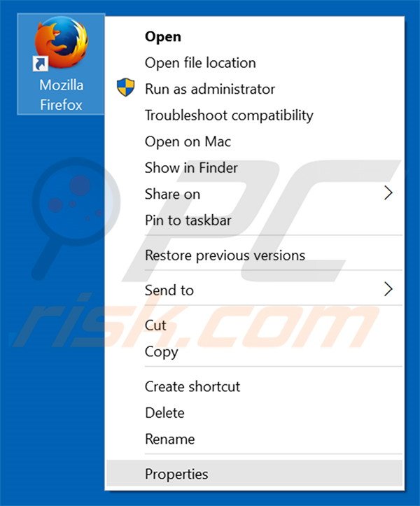 Aggiustare il collegamento rapido a Mozilla Firefox webpageing.com in Mozilla Firefox step 1