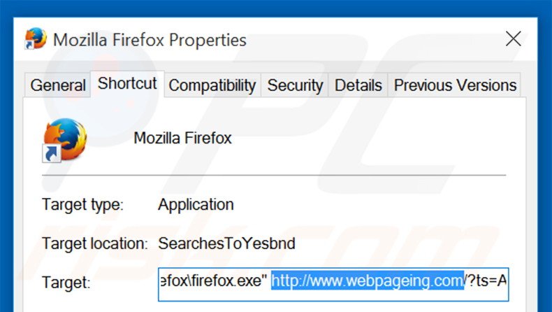 Aggiustare il collegamento rapido a Mozilla Firefox step 2