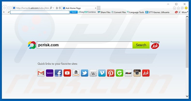 EasyPDFCombine browser hijacker