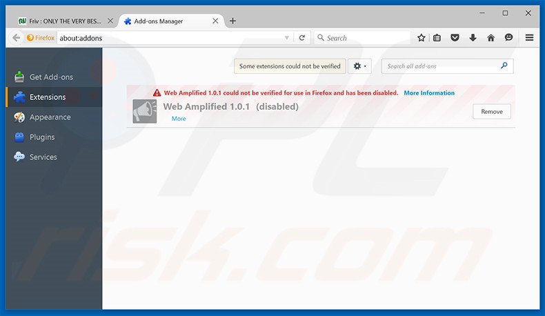 Rimuovere Friv Launcher adware da Mozilla Firefox step 2