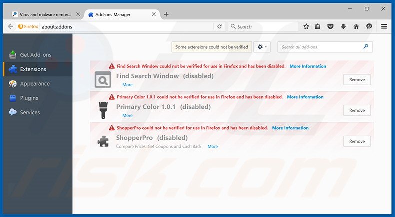 Rimuovere Next Program adware da Mozilla Firefox step 2