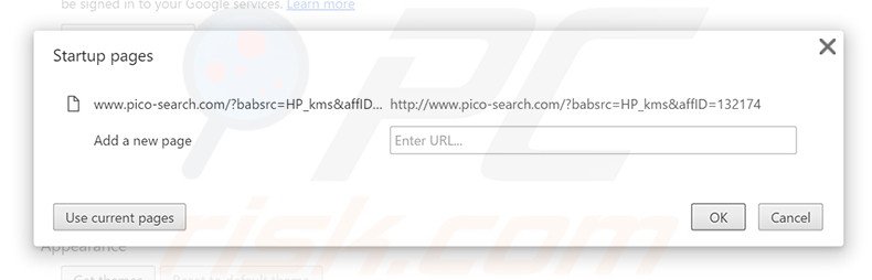 Cambia la tua homepage pico-search.com in Google Chrome