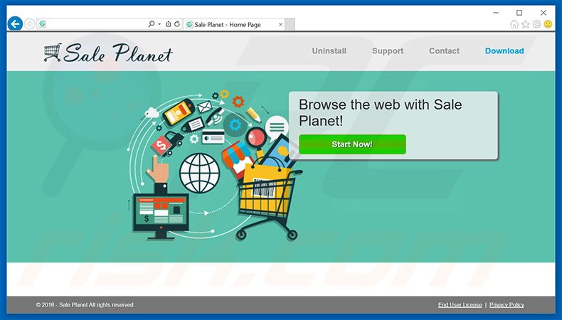 Sale Planet adware