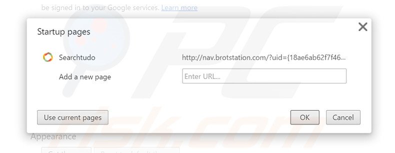 Cambia la tua homepage nav.brotstation.com in Google Chrome 