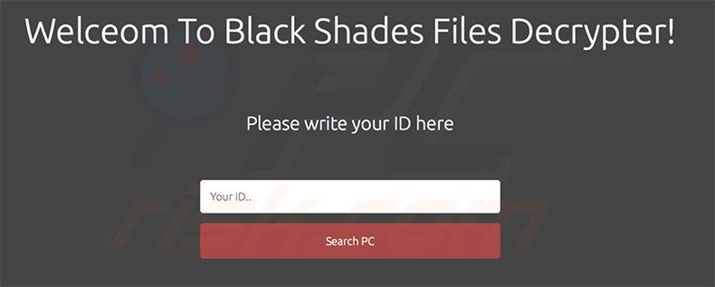 Black Shades website