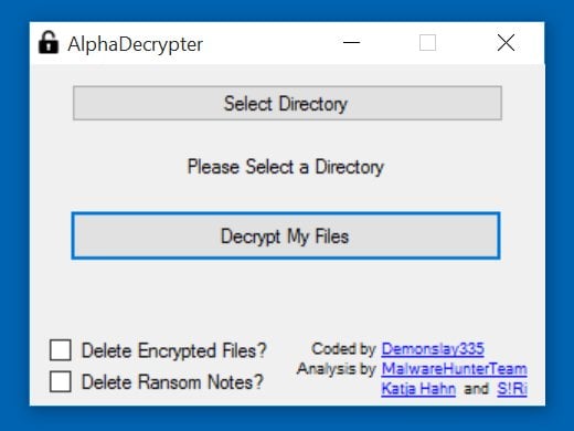 encrypted ransomware decryption tool