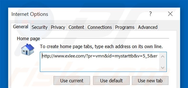 Cambia la tua homepage exlee.com in Internet Explorer 