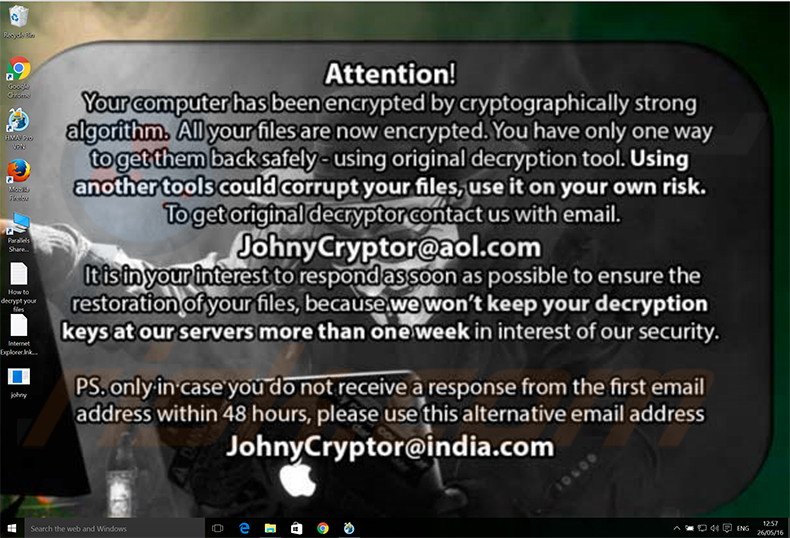 JohnyCryptor decrypt instructions