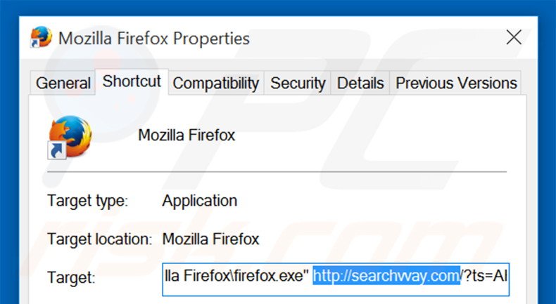 Aggiustare il collegamento rapido a Mozilla Firefox step 2