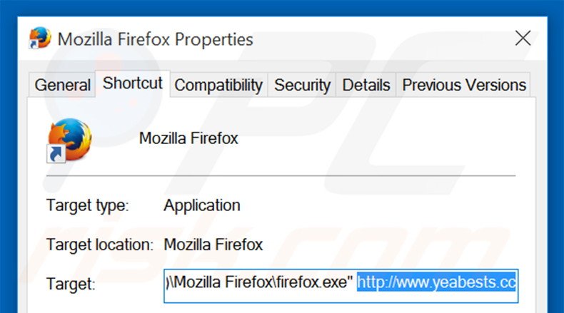 Aggiustare il collegamento rapido a Mozilla Firefox step 2