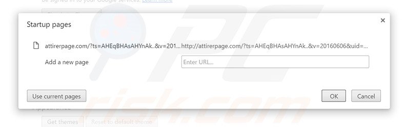 Cambia la tua homepage attirerpage.com in Google Chrome