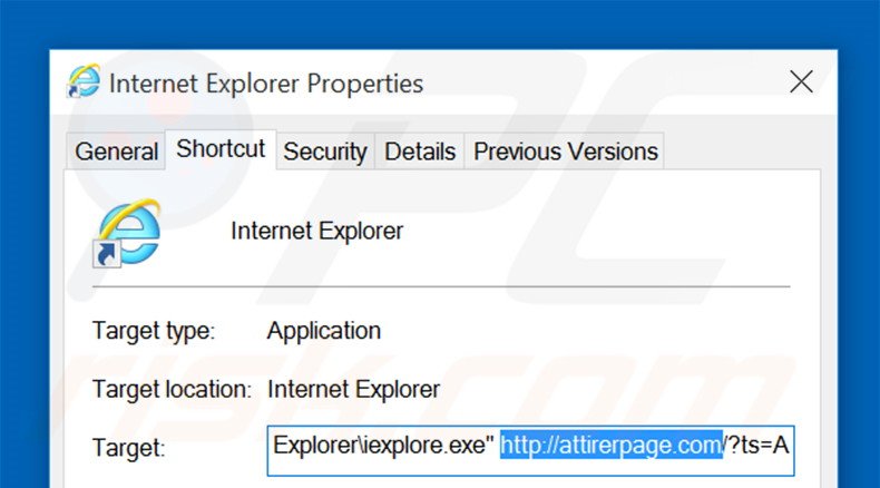 Aggiustare il collegamento rapido a Internet Explorer step 2