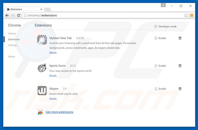 Rimuovere gogletab.com da Google Chrome