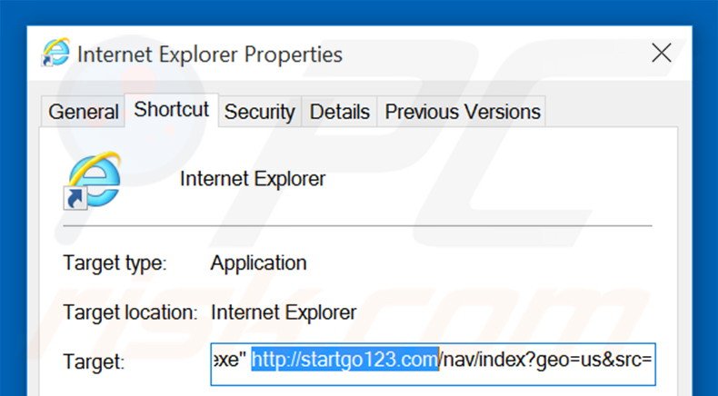 Aggiustare il collegamento rapido a Internet Explorer step 2