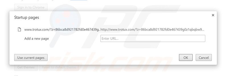 Cambia la tua homepage trotux.com in Google Chrome 
