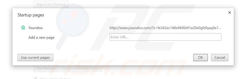 Cambia la tua homepage youndoo.com in Google Chrome