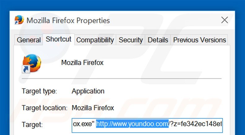 Aggiustare il collegamento rapido a Mozilla Firefox step 2