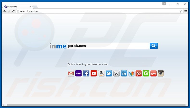 searchinme.com browser hijacker