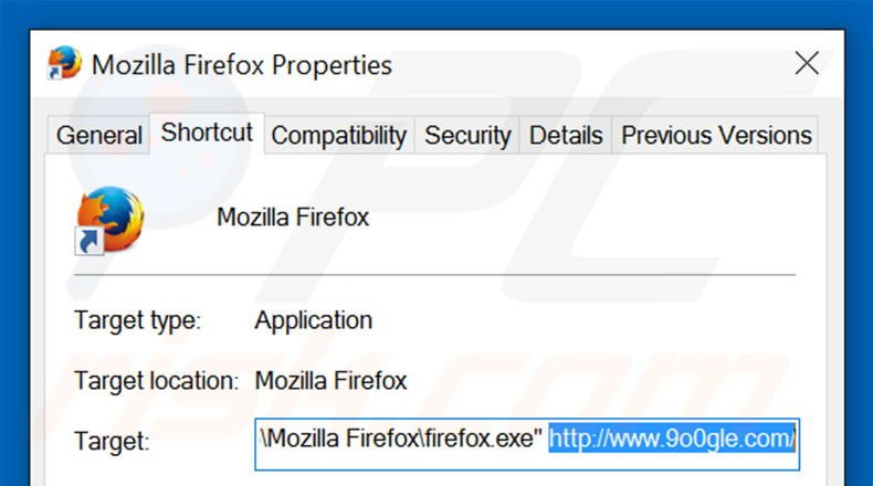 Aggiustare il collegamento rapido a Mozilla Firefox step 2