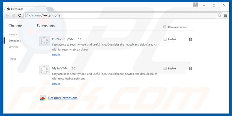 Rimuovere safesurfs.net da Google Chrome