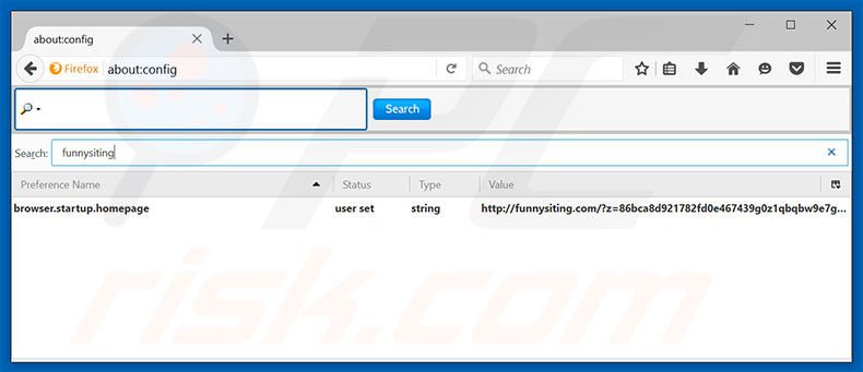 Cambia il tuo motore di ricerca predefinito funnysiting.com in Mozilla Firefox 