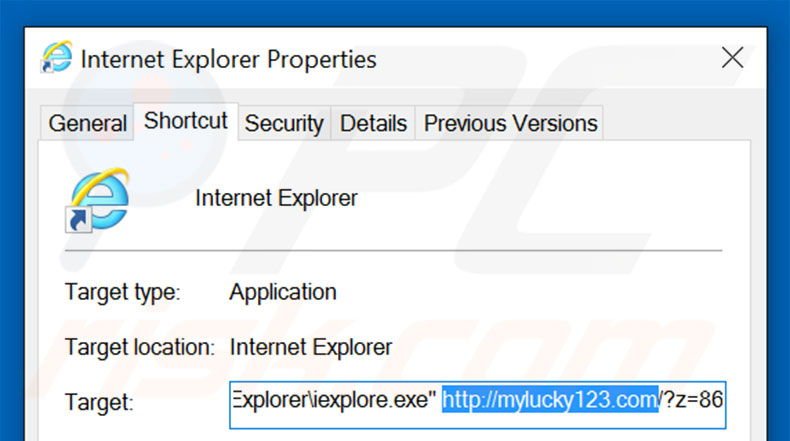 Aggiustare il collegamento rapido a Internet Explorer: step 2