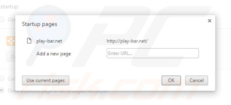 Cambia la tua homepage play-bar.net in Google Chrome 