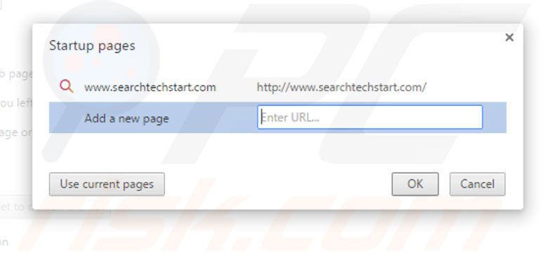Cambia la tua homepage searchtechstart.com in Google Chrome