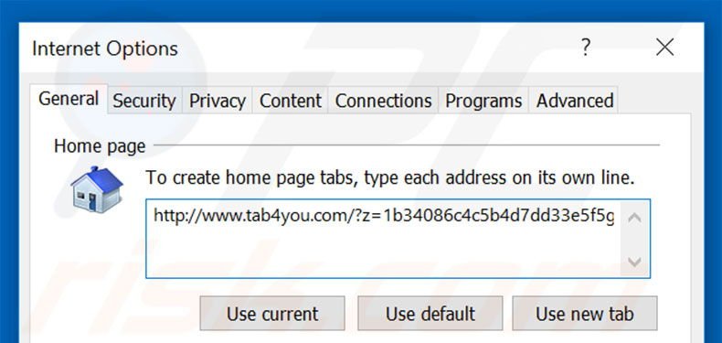 Cambia la tua homepage tab4you.com in Internet Explorer 