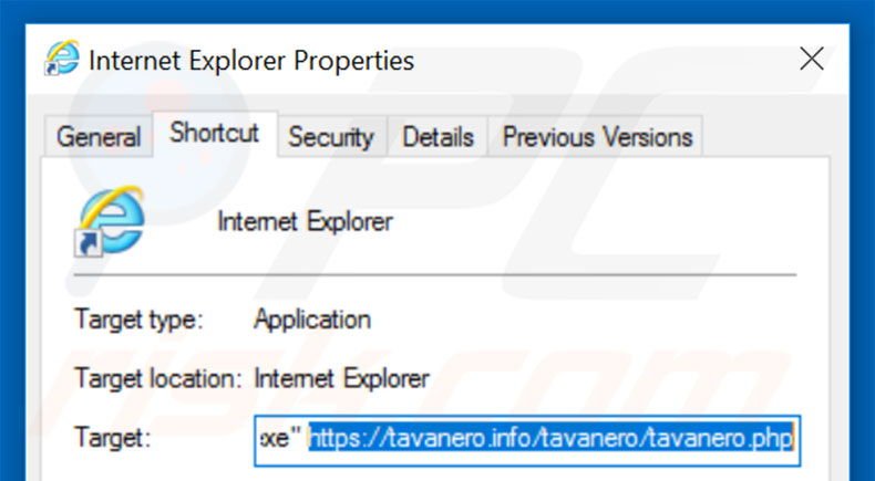 Aggiustare il collegamento rapido a Internet Explorer: step 2