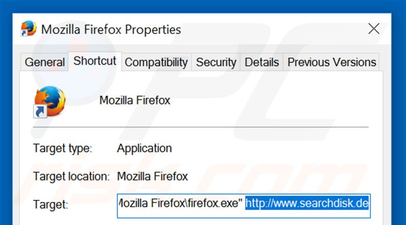 Aggiustare il collegamento rapido a Mozilla Firefox step 2