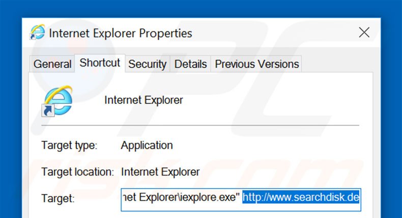 Aggiustare il collegamento rapido a Internet Explorer: step 2