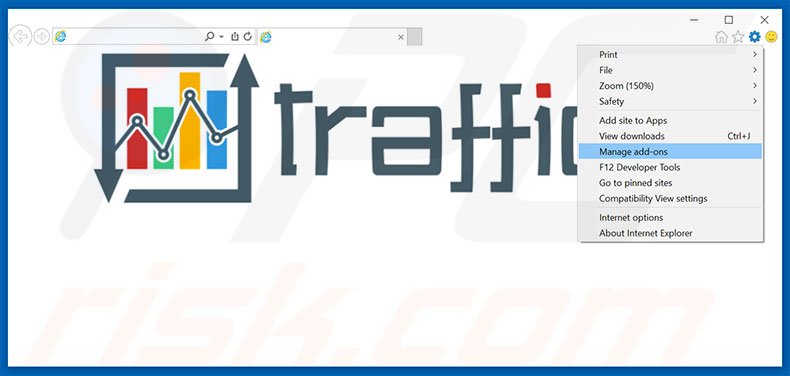 Rimuovere Traffic Exchange adware da Internet Explorer step 1