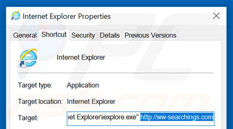 Aggiustare il collegamento rapido a Internet Explorer: step 2