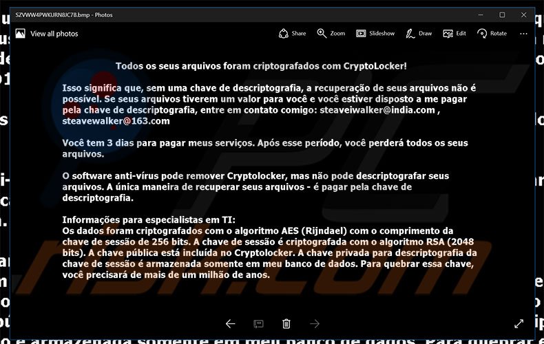 CryptON CryptoLocker wallpaper