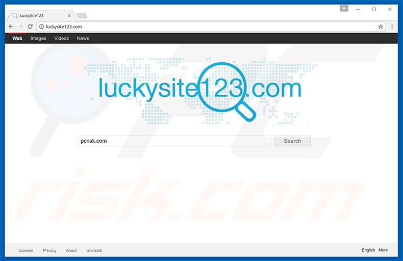 luckysite123.com browser hijacker