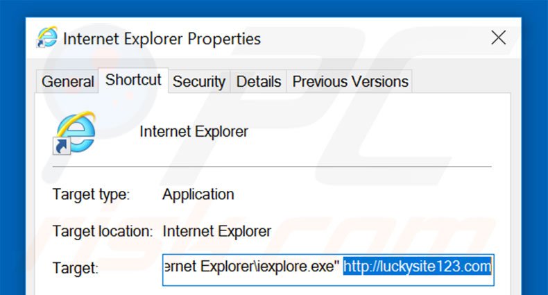 Aggiustare il collegamento rapido a Internet Explorer: step 2