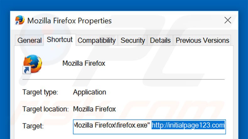 Aggiustare il collegamento rapido a Mozilla Firefox step 2