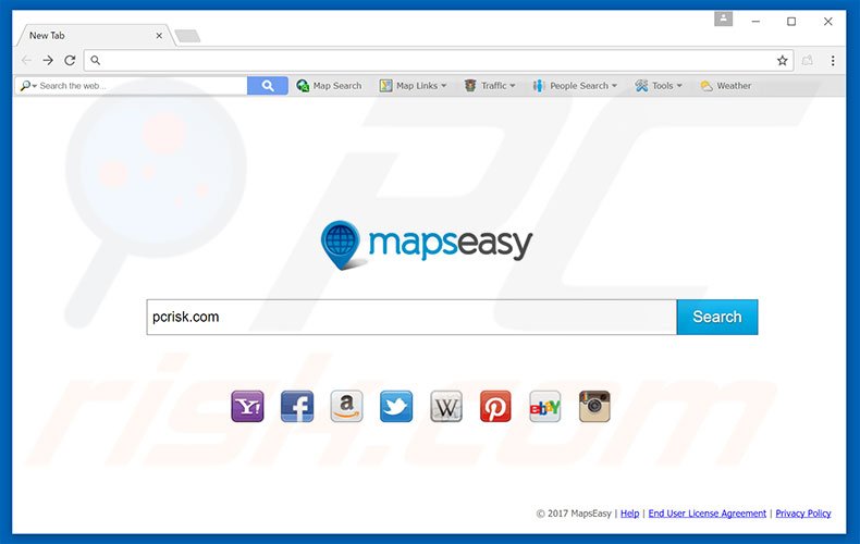 mapseasy.net browser hijacker