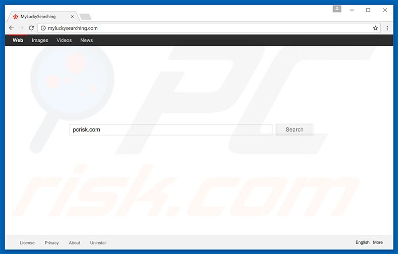 myluckysearching.com browser hijacker