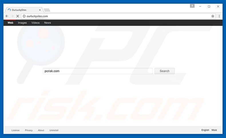 ourluckysites.com browser hijacker