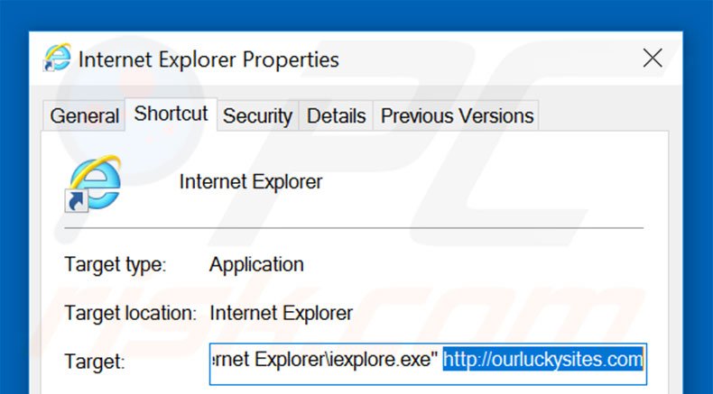 Aggiustare il collegamento rapido a Internet Explorer step 2