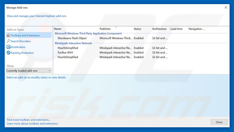 Removing searchdimension.com related Internet Explorer extensions