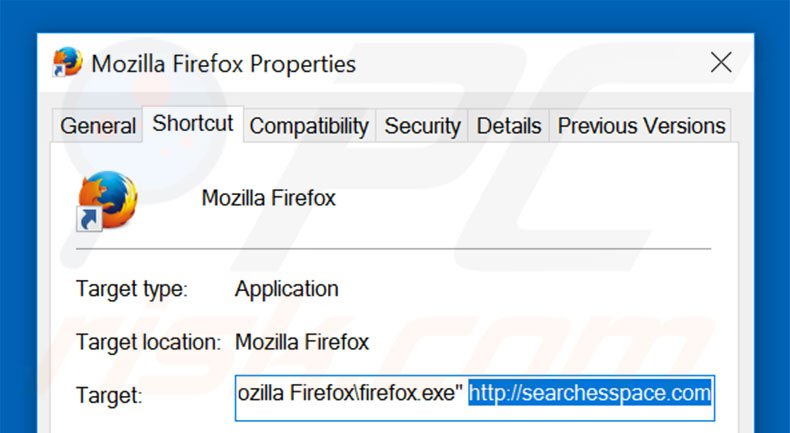 Aggiustare il collegamento rapido a Mozilla Firefox step 2