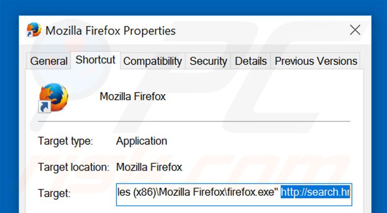 Aggiustare il collegamento rapido a Mozilla Firefox step 2