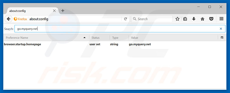 Removing go.myquery.net from Mozilla Firefox default search engine