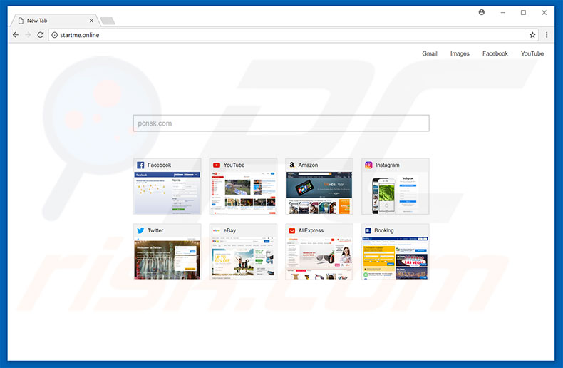startme.online browser hijacker