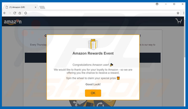 Amazon Gift Card adware