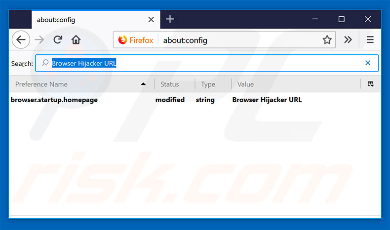 Removing browser hijacker from Mozilla Firefox default search engine