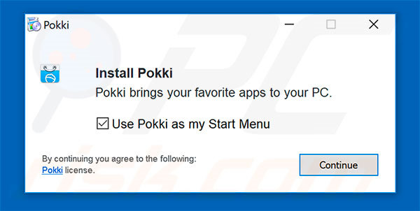 Pokki Installazione dell'adware